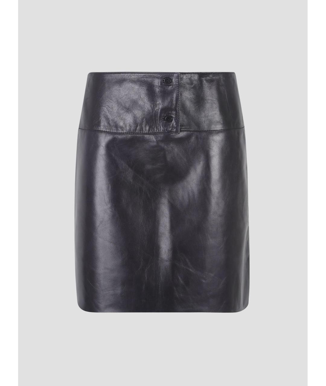 PALOMA WOOL Серая кожаная юбка миди, фото 4
