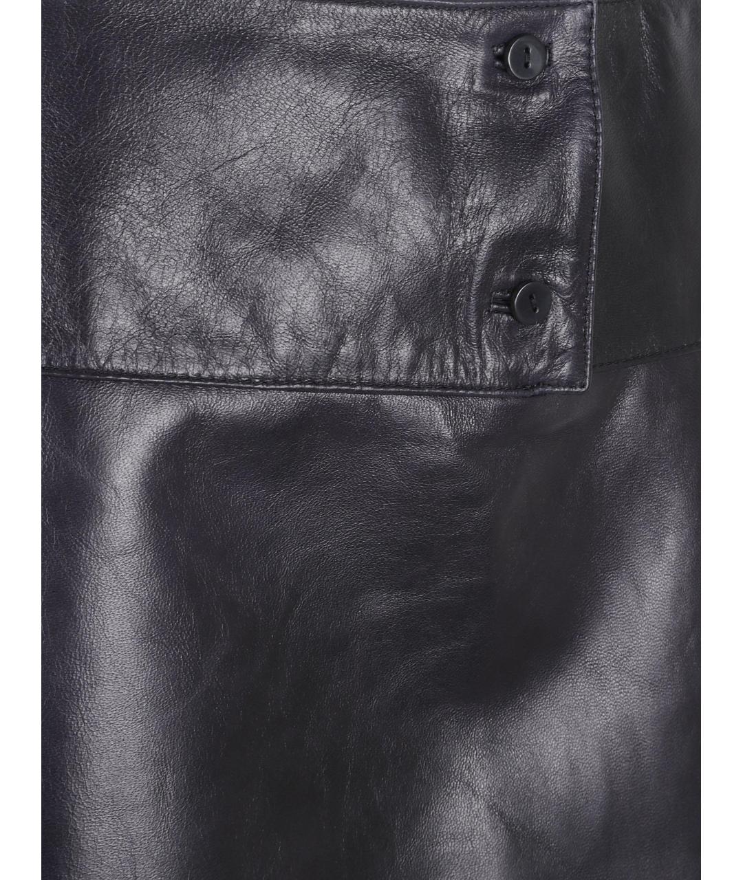 PALOMA WOOL Серая кожаная юбка миди, фото 3