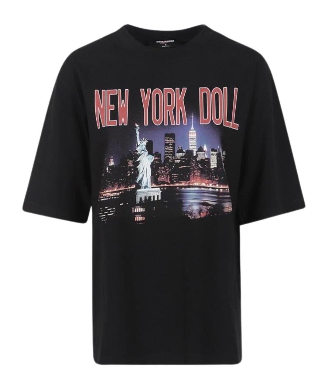 DSQUARED2 Черная хлопковая футболка, фото 1