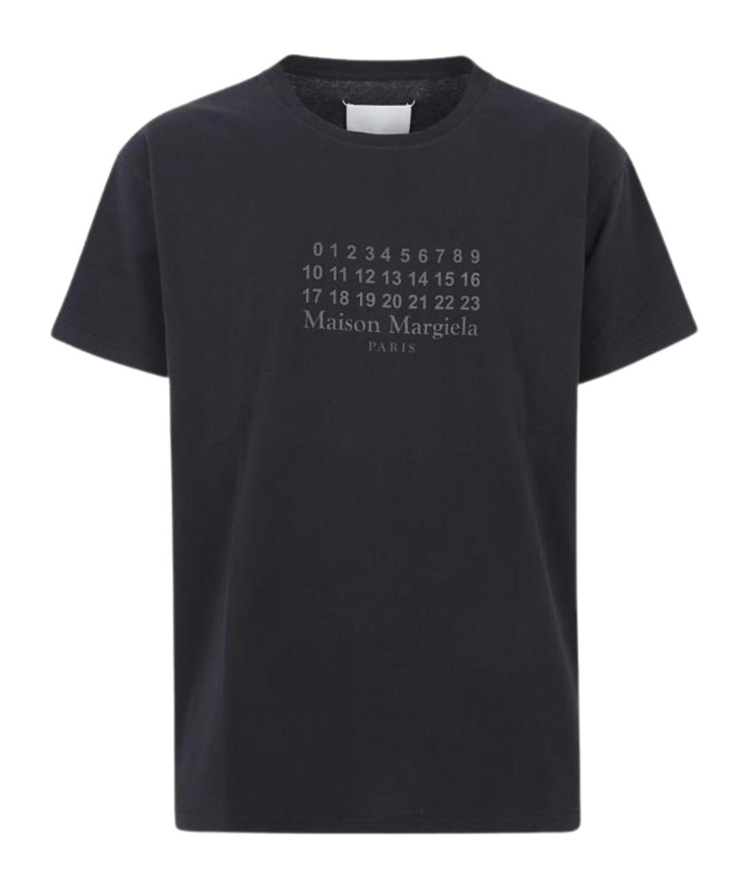 MAISON MARGIELA Черная хлопковая футболка, фото 1