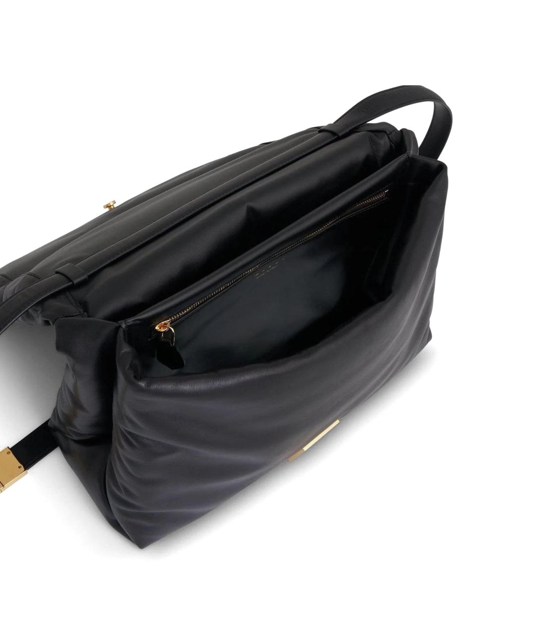 MARNI Черная кожаная сумка через плечо, фото 2