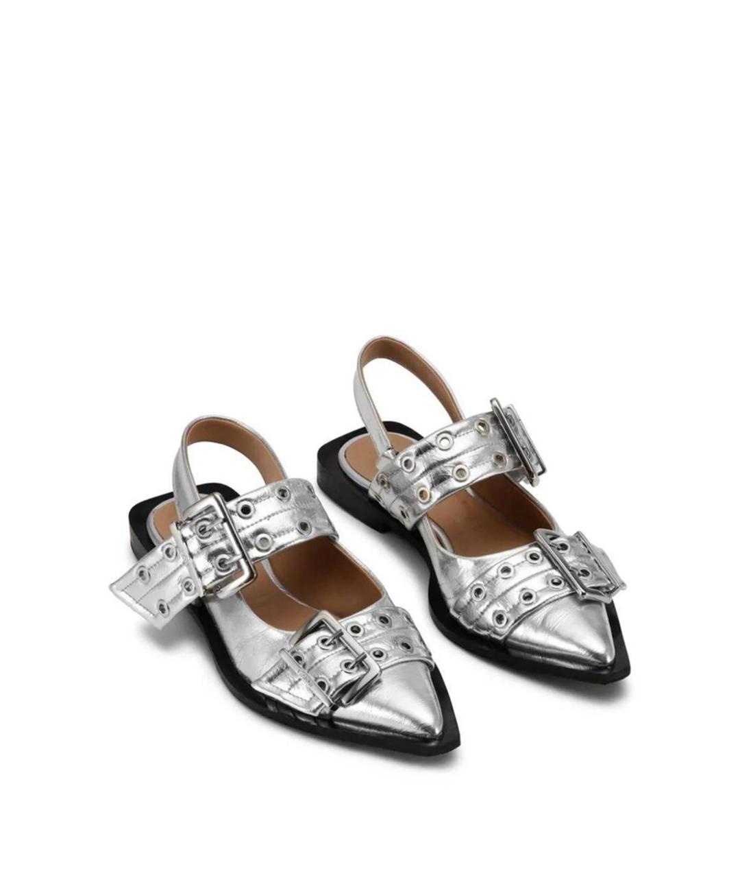 GANNI Серебряные сандалии, фото 2