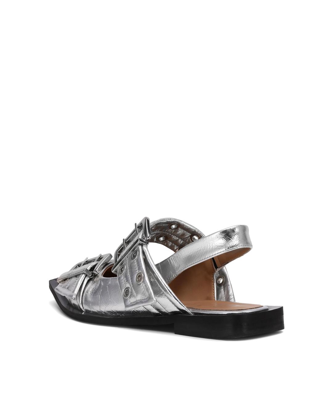 GANNI Серебряные сандалии, фото 3