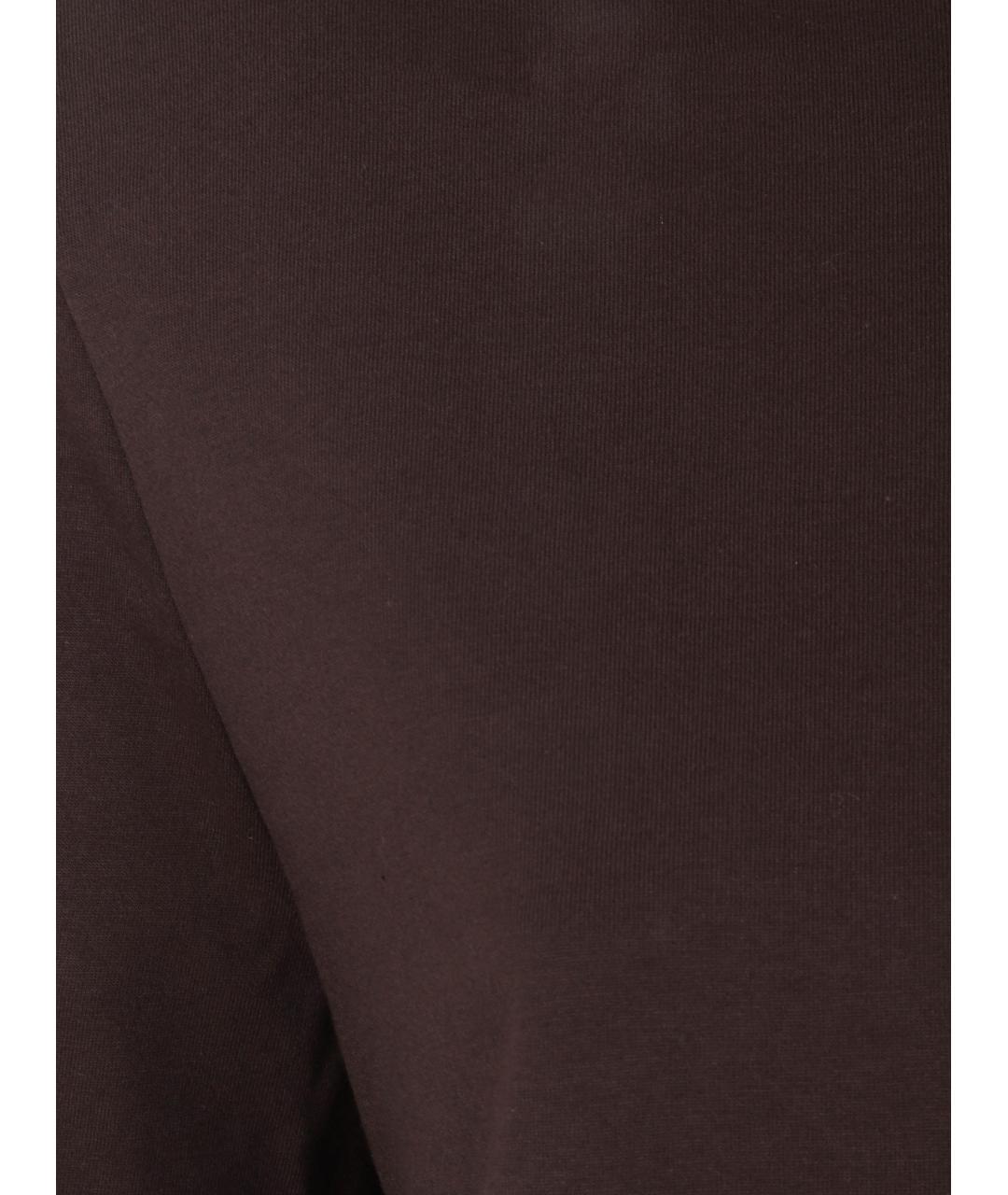 THE FRANKIE SHOP Коричневая хлопковая футболка, фото 3