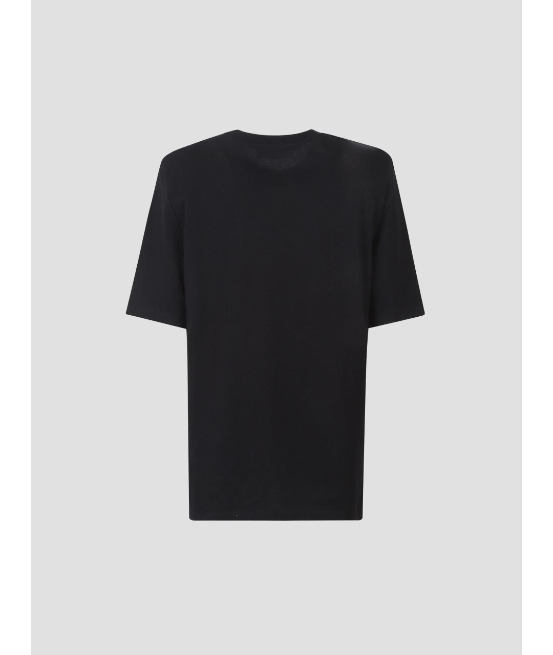 THE FRANKIE SHOP Черная хлопковая футболка, фото 2