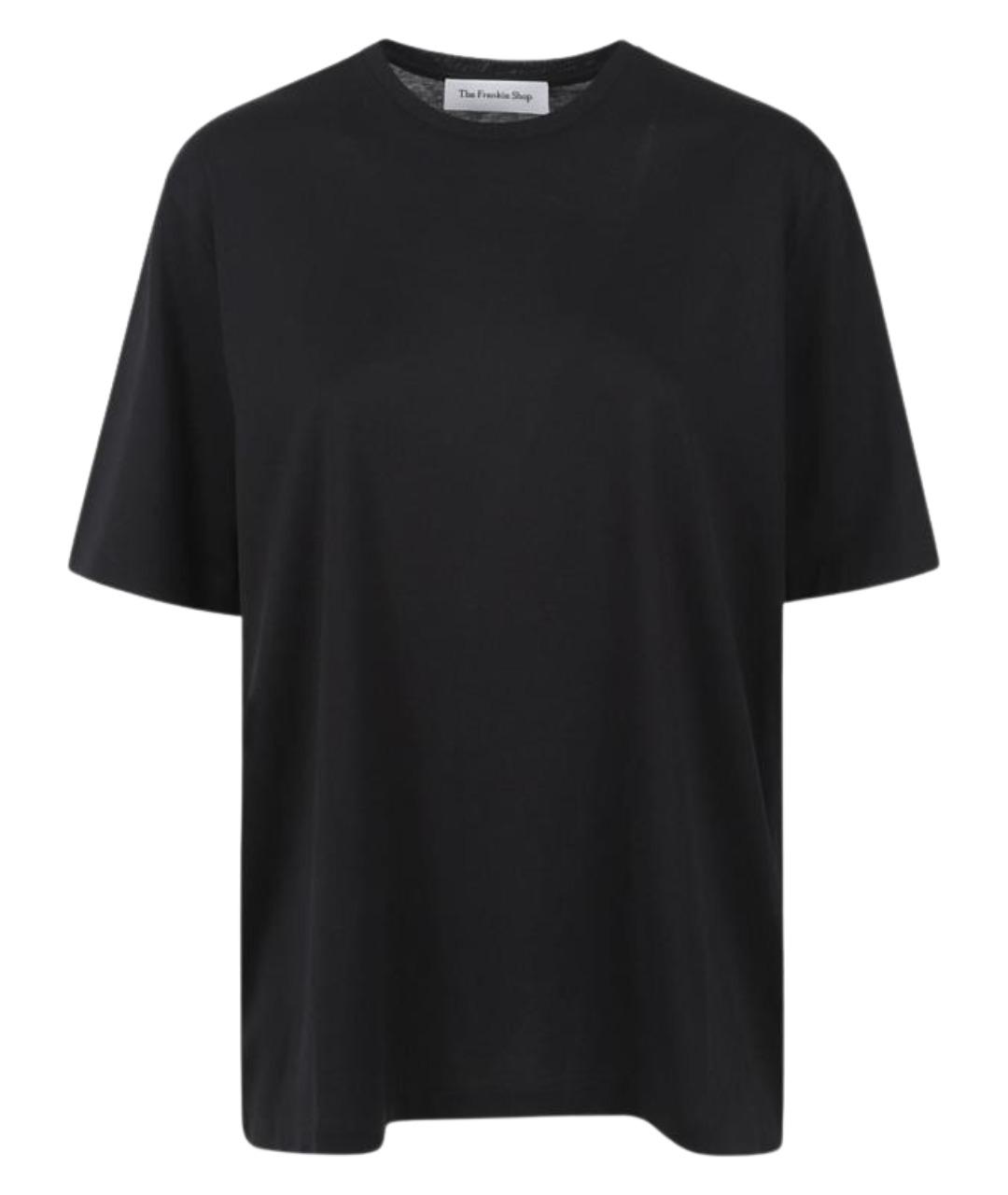 THE FRANKIE SHOP Черная хлопковая футболка, фото 1