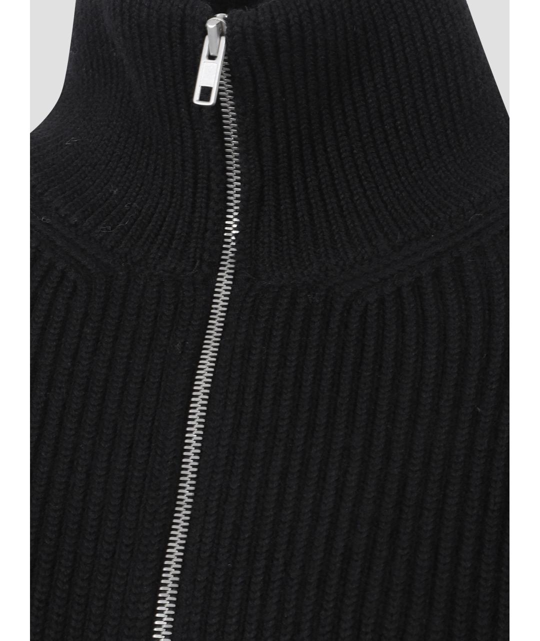 MAISON MARGIELA Черный шерстяной кардиган, фото 3