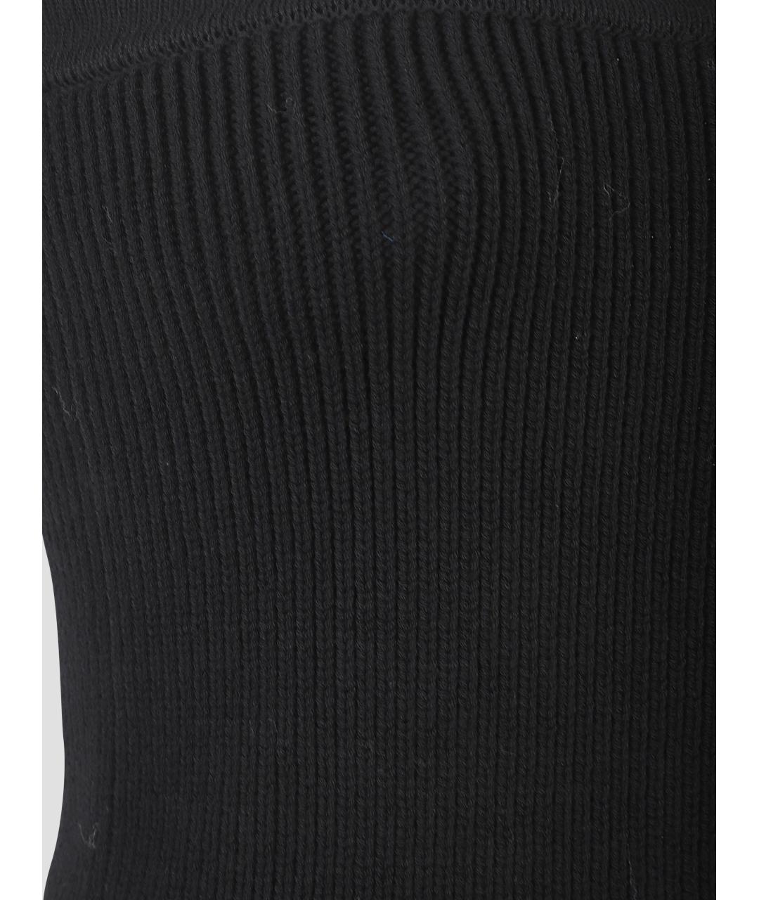 RICK OWENS Черная шерстяная майка, фото 3