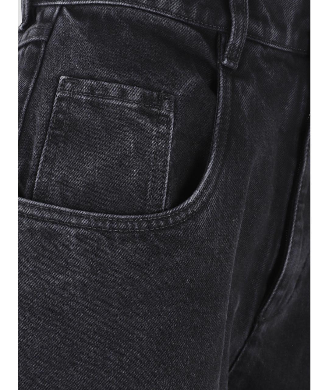 MAISON MARGIELA Черные хлопковые прямые джинсы, фото 3