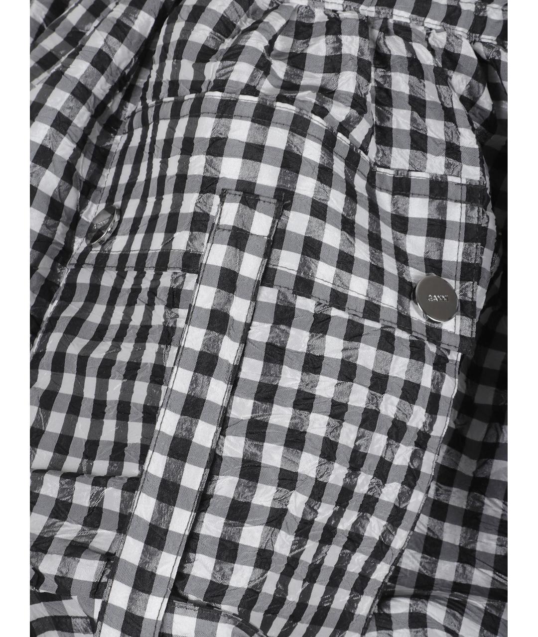 GANNI Черная полиэстеровая юбка мини, фото 3