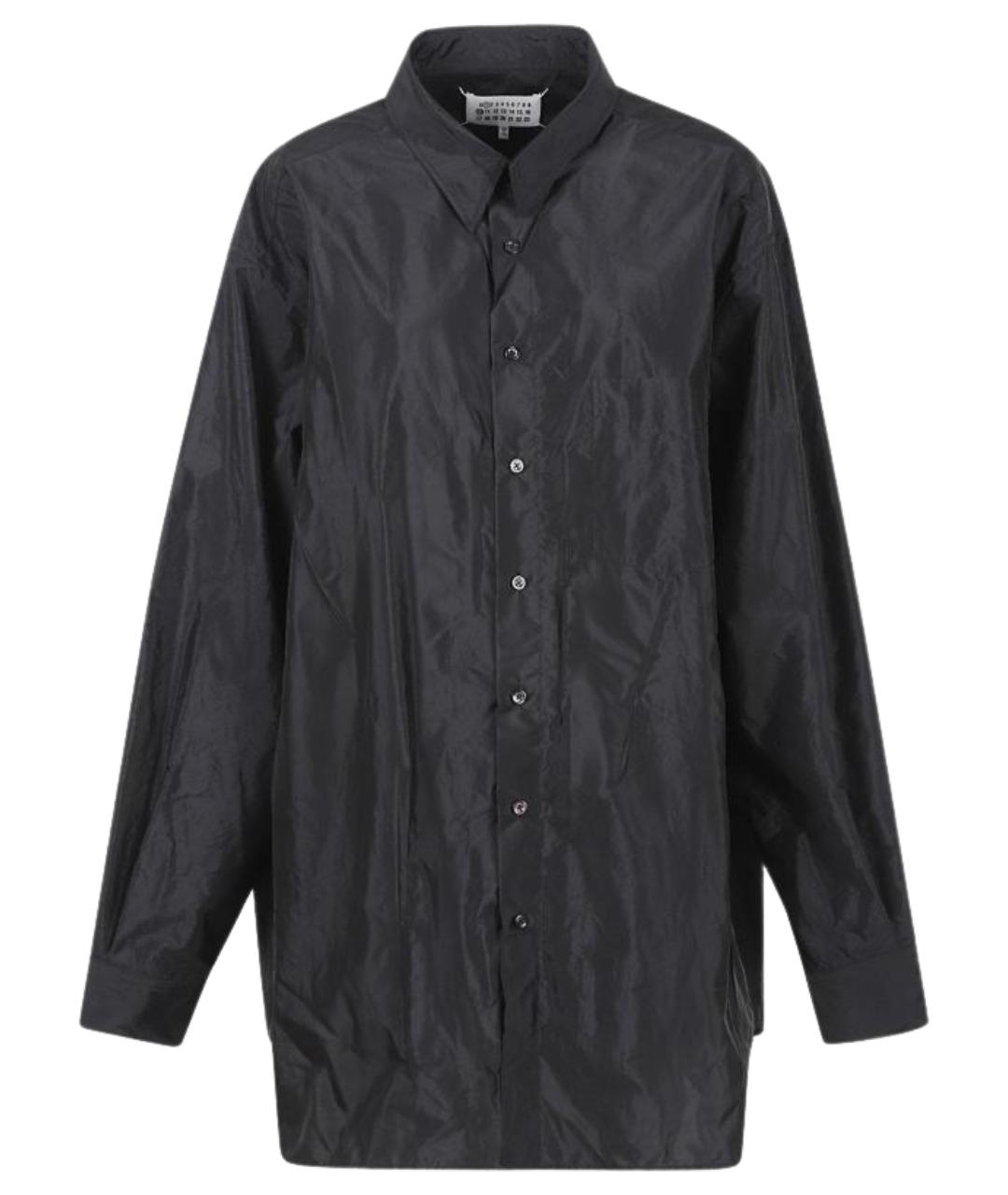 MAISON MARGIELA Черная полиэстеровая рубашка, фото 1