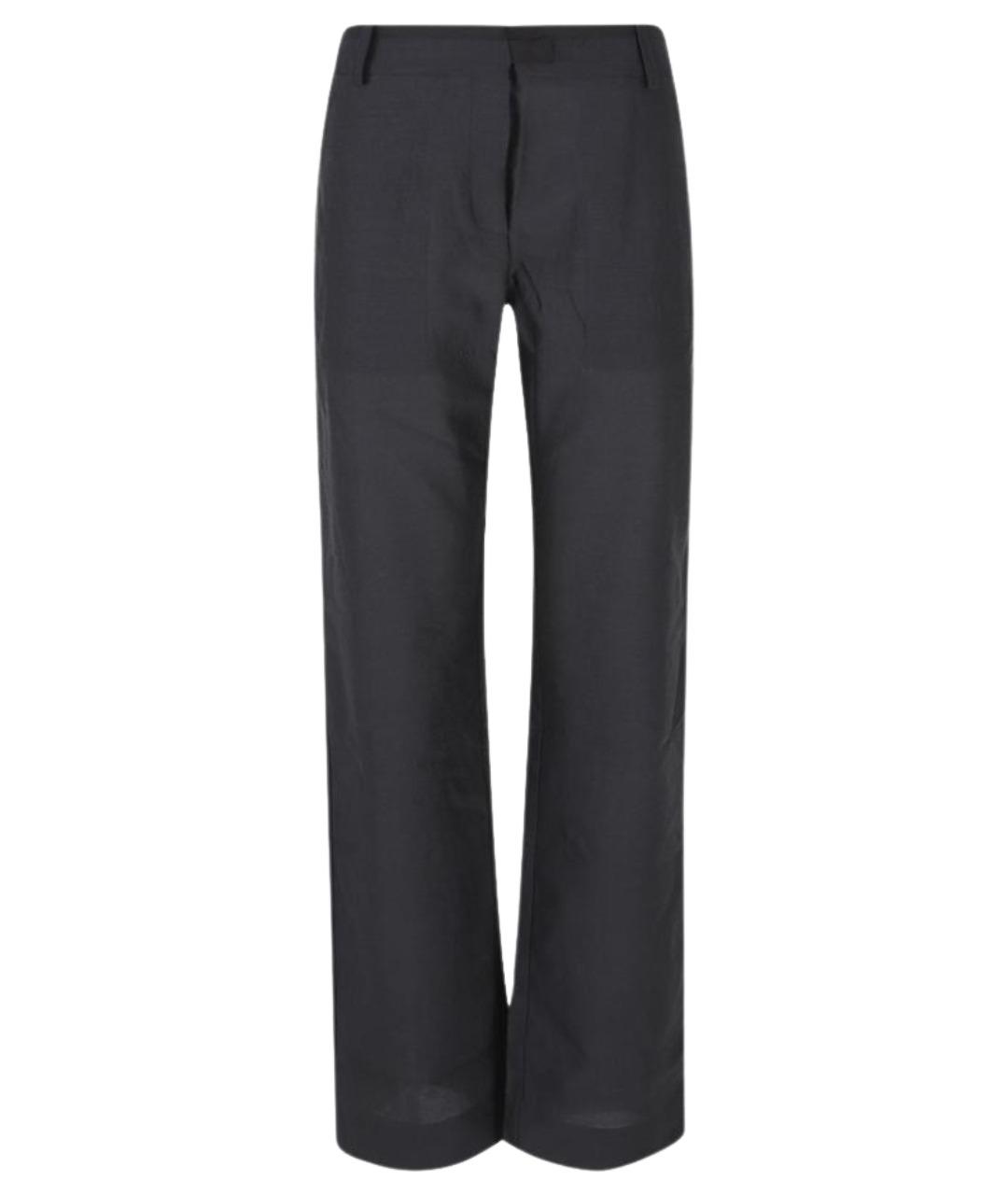 PALOMA WOOL Черные шерстяные брюки широкие, фото 1