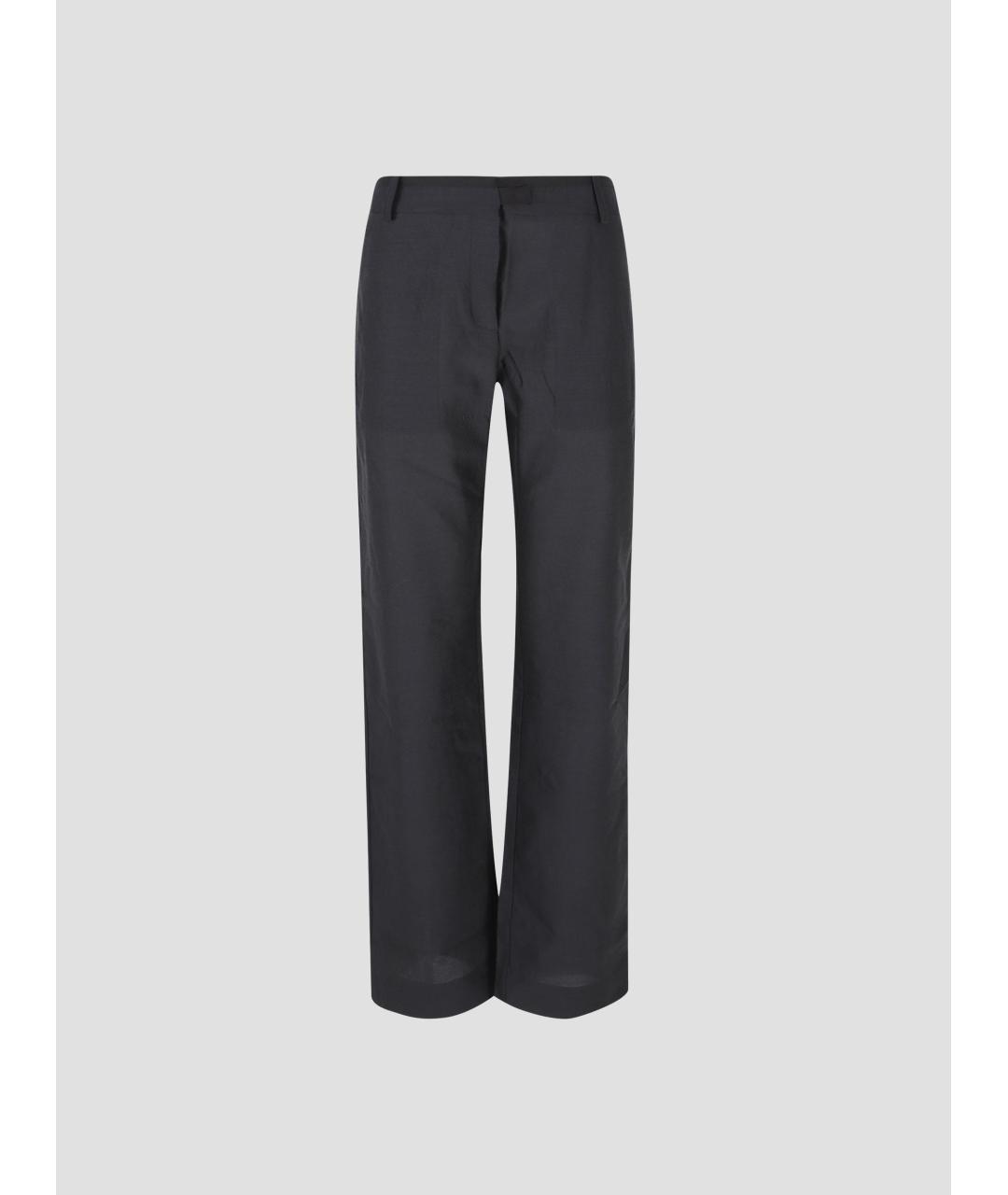 PALOMA WOOL Черные шерстяные брюки широкие, фото 4