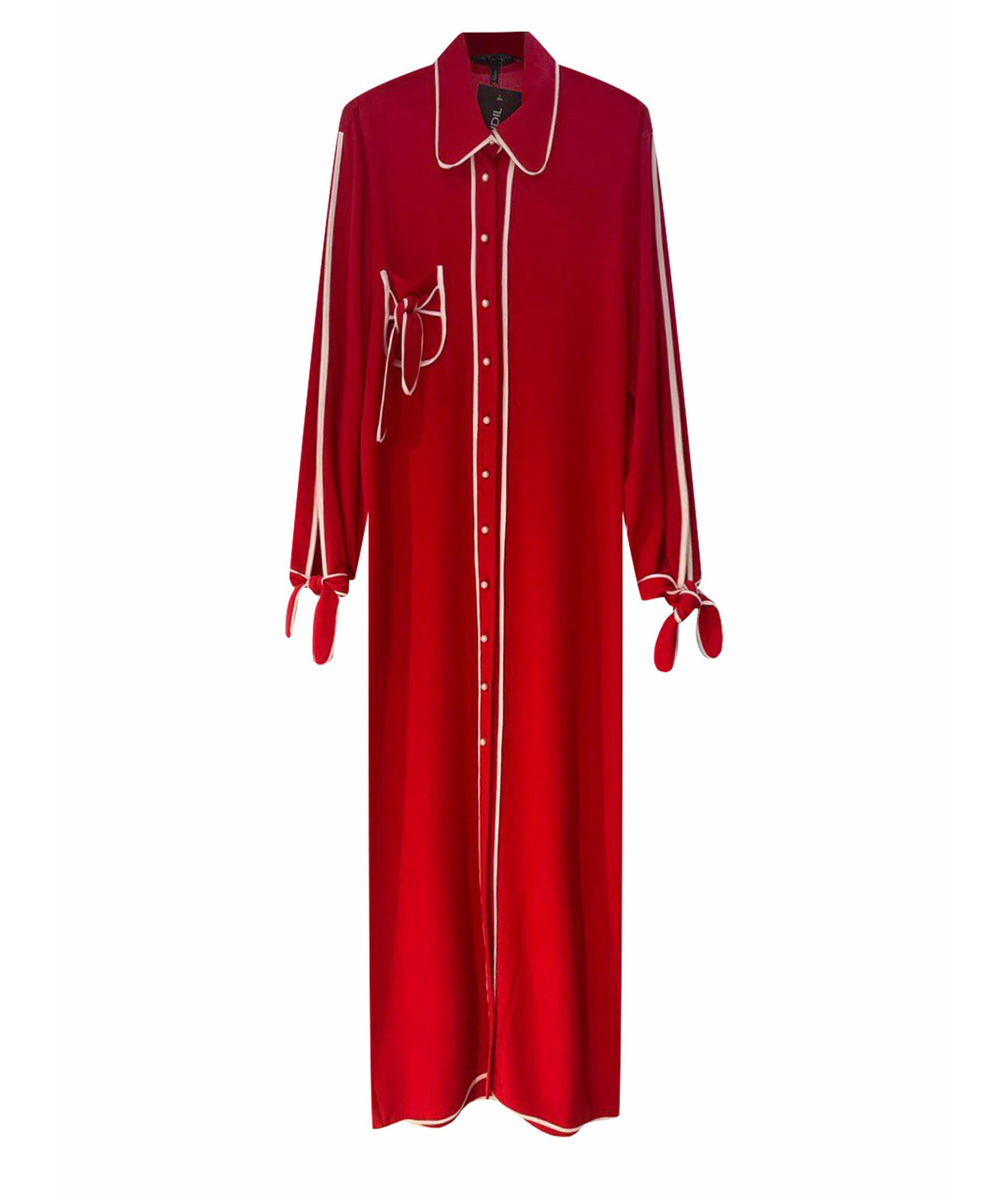 AVTANDIL Красное хлопко-эластановое платье, фото 1
