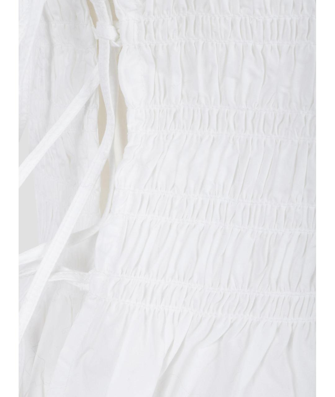 GANNI Белая хлопковая майка, фото 3