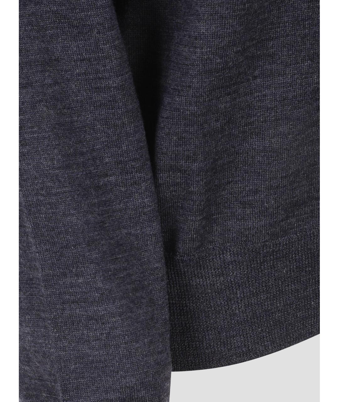 MAISON MARGIELA Темно-синяя шерстяная водолазка, фото 3
