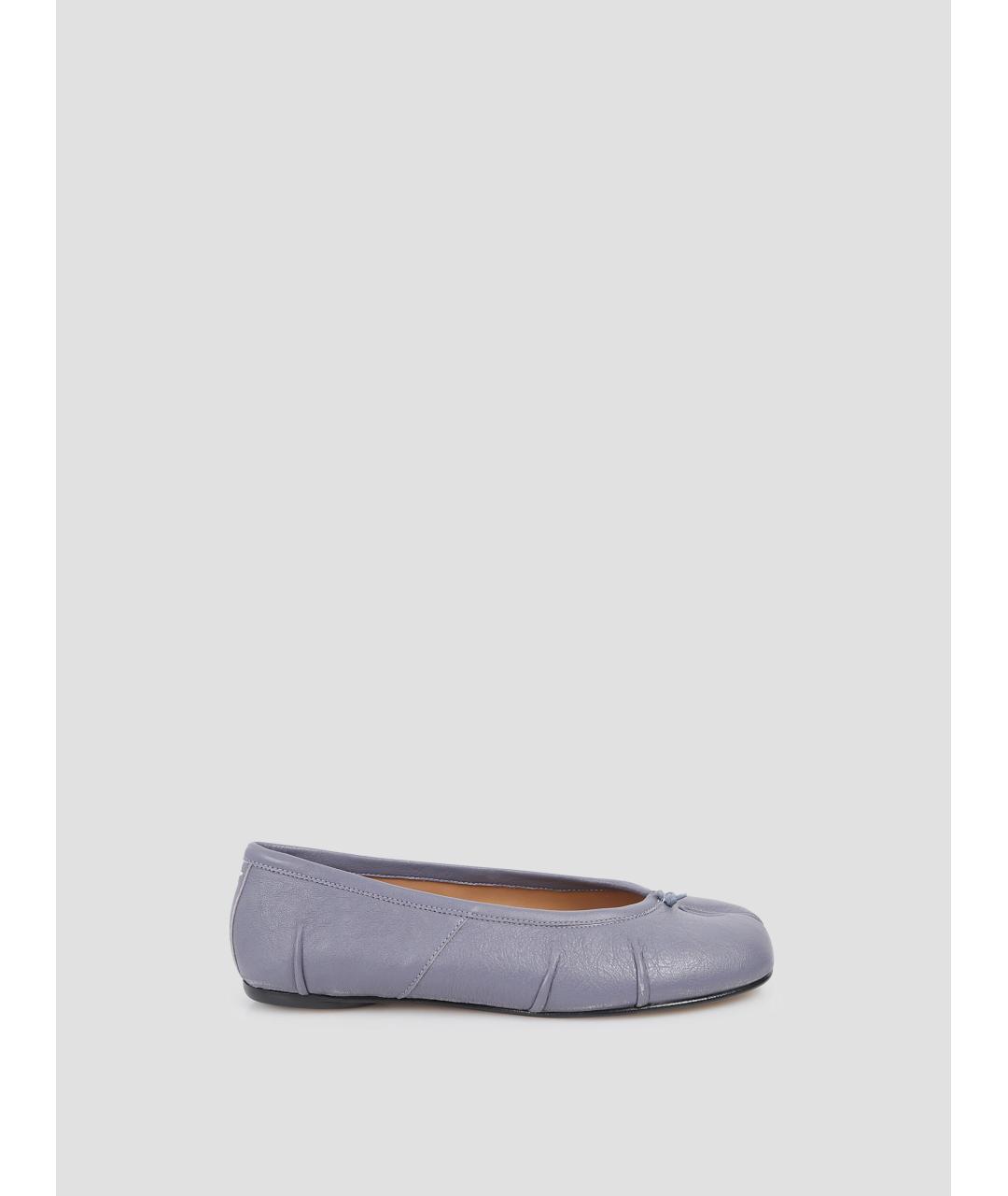 MAISON MARGIELA Синие кожаные балетки, фото 4