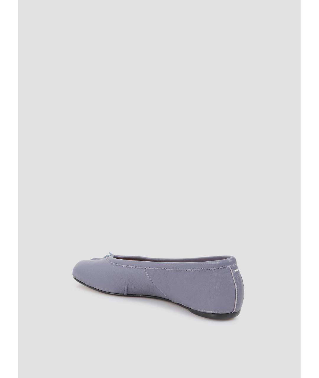 MAISON MARGIELA Синие кожаные балетки, фото 2