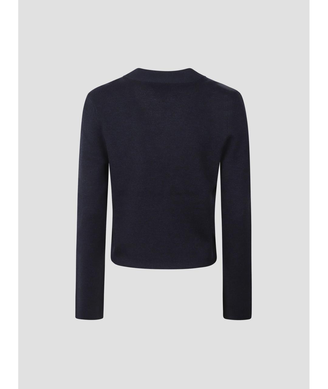 A.P.C. Темно-синий шерстяной кардиган, фото 2