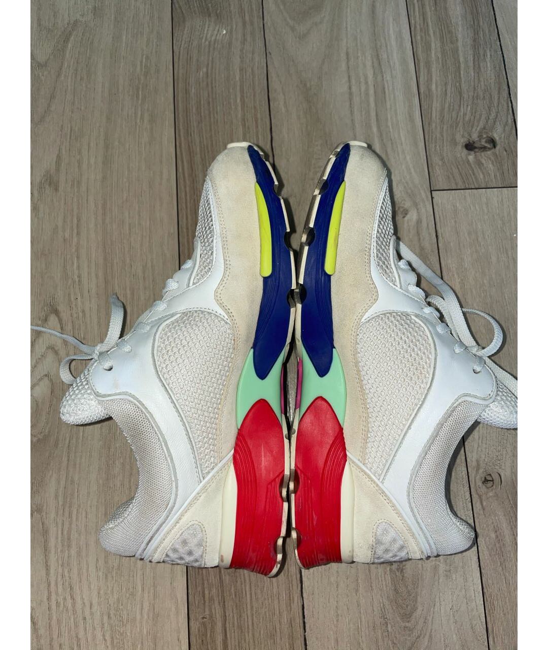 CHANEL Белые текстильные кроссовки, фото 4