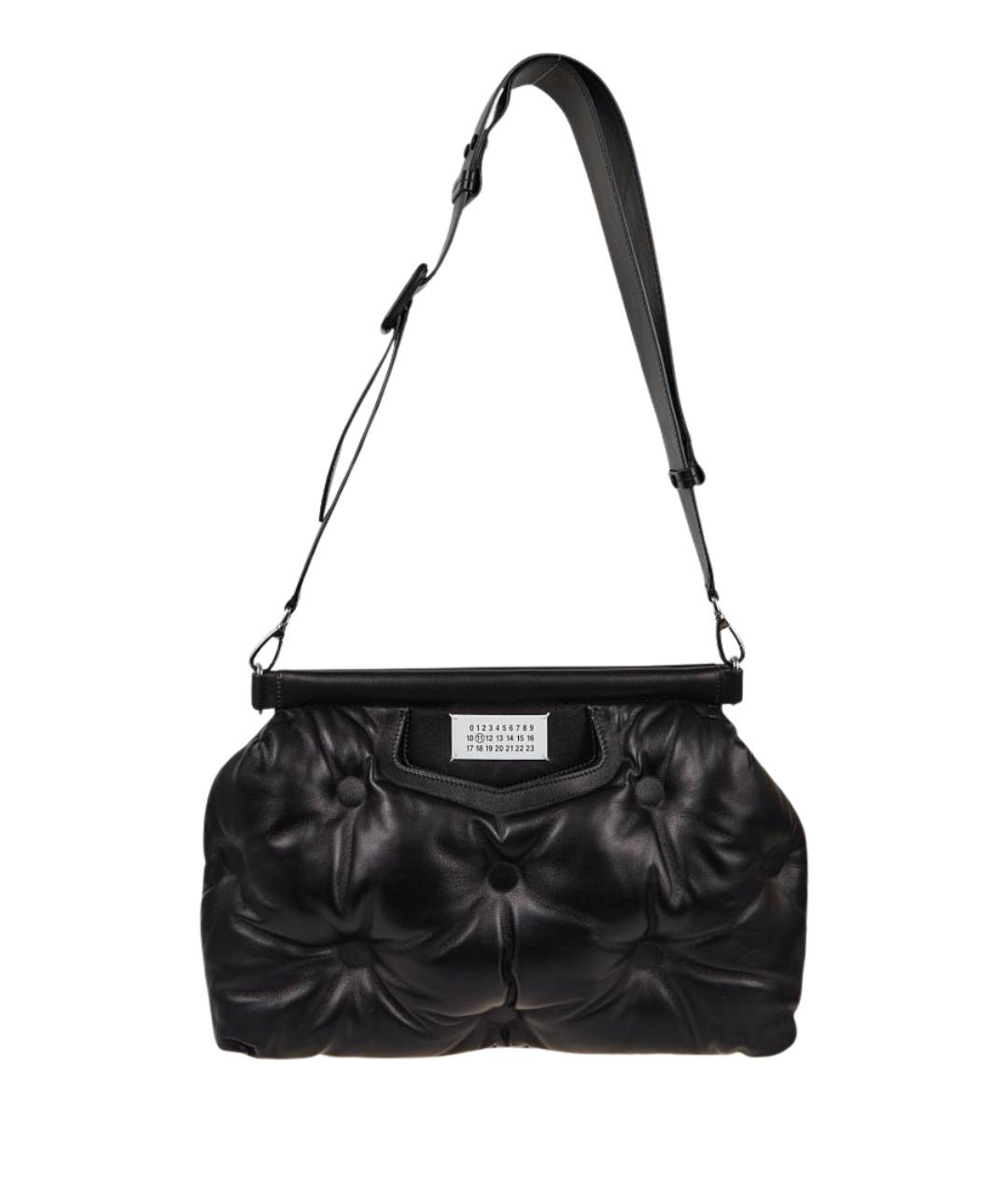 MAISON MARGIELA Черная кожаная сумка через плечо, фото 1