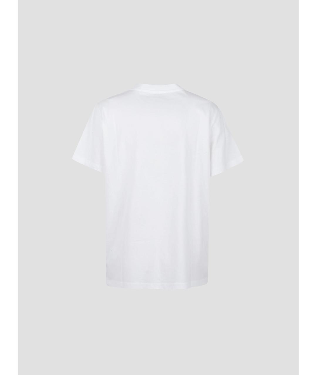GANNI Белая хлопковая футболка, фото 2