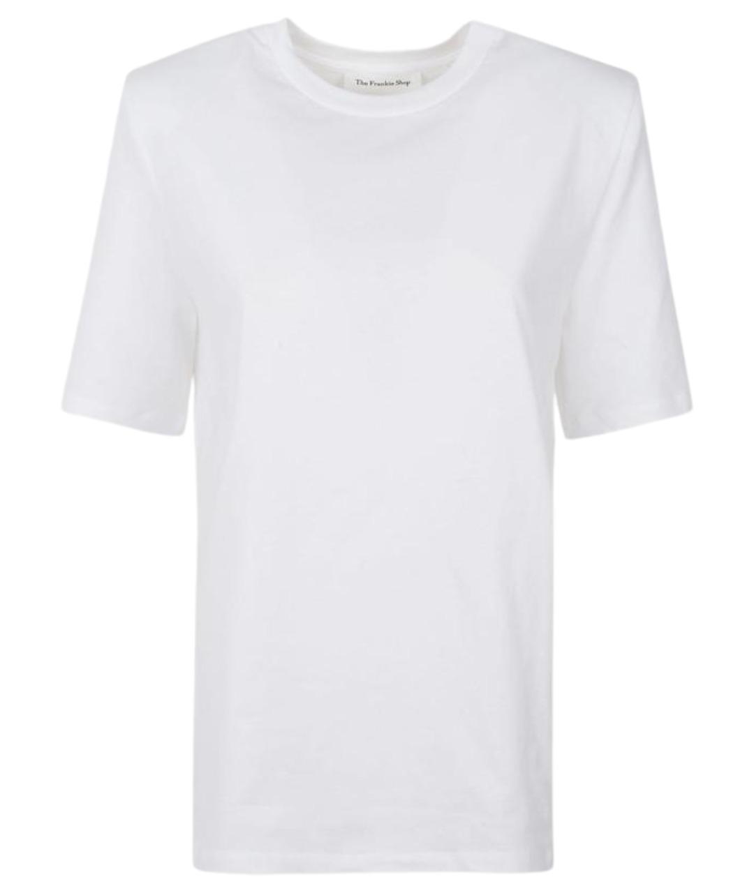 THE FRANKIE SHOP Белая хлопковая футболка, фото 1