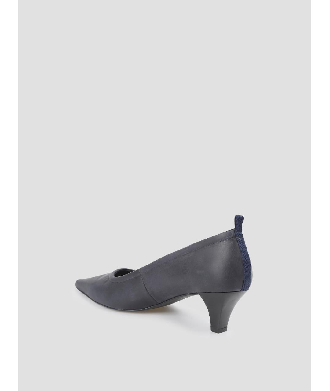 PALOMA WOOL Темно-синие замшевые лодочки на низком каблуке, фото 2