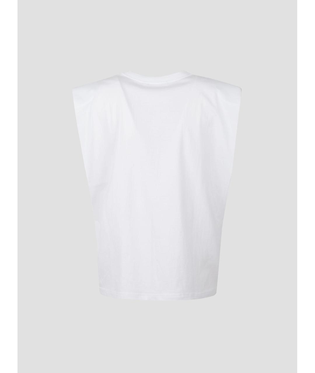 THE FRANKIE SHOP Белая хлопковая футболка, фото 2