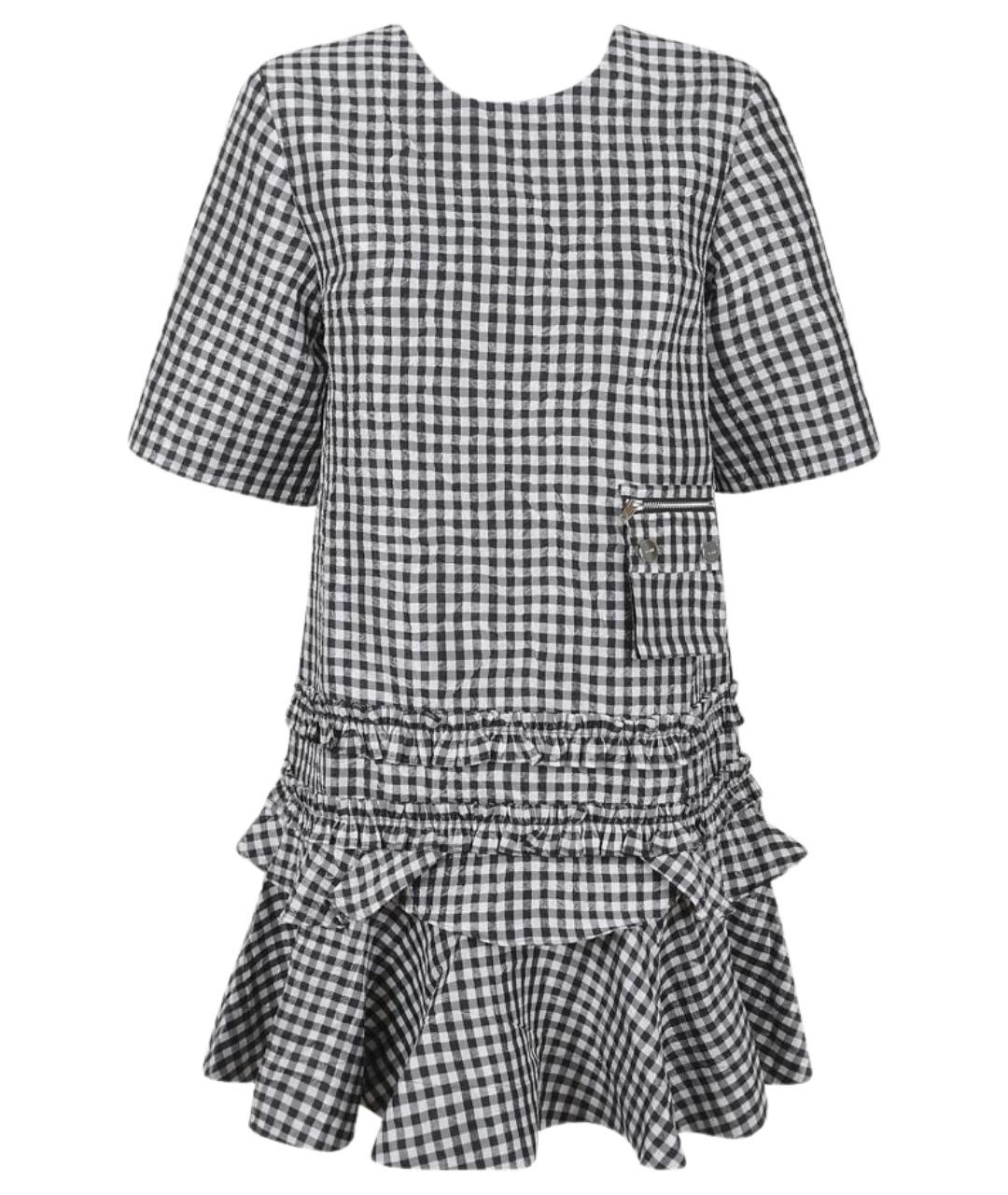 GANNI Черное полиэстеровое повседневное платье, фото 1