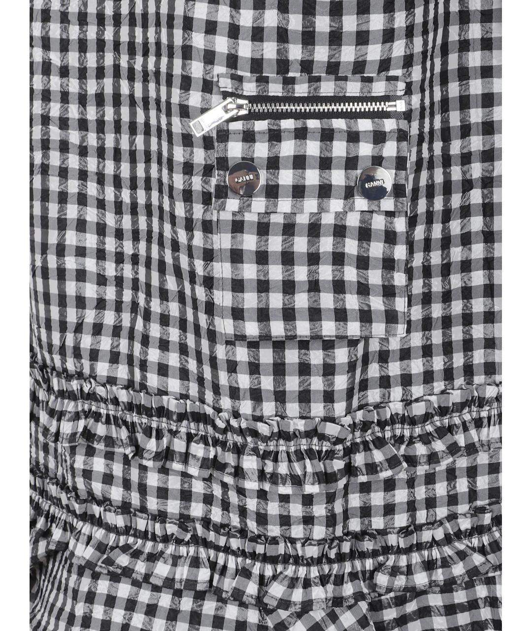 GANNI Черное полиэстеровое повседневное платье, фото 3