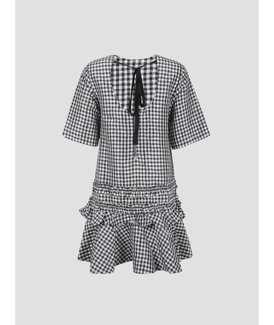 GANNI Черное полиэстеровое повседневное платье, фото 2