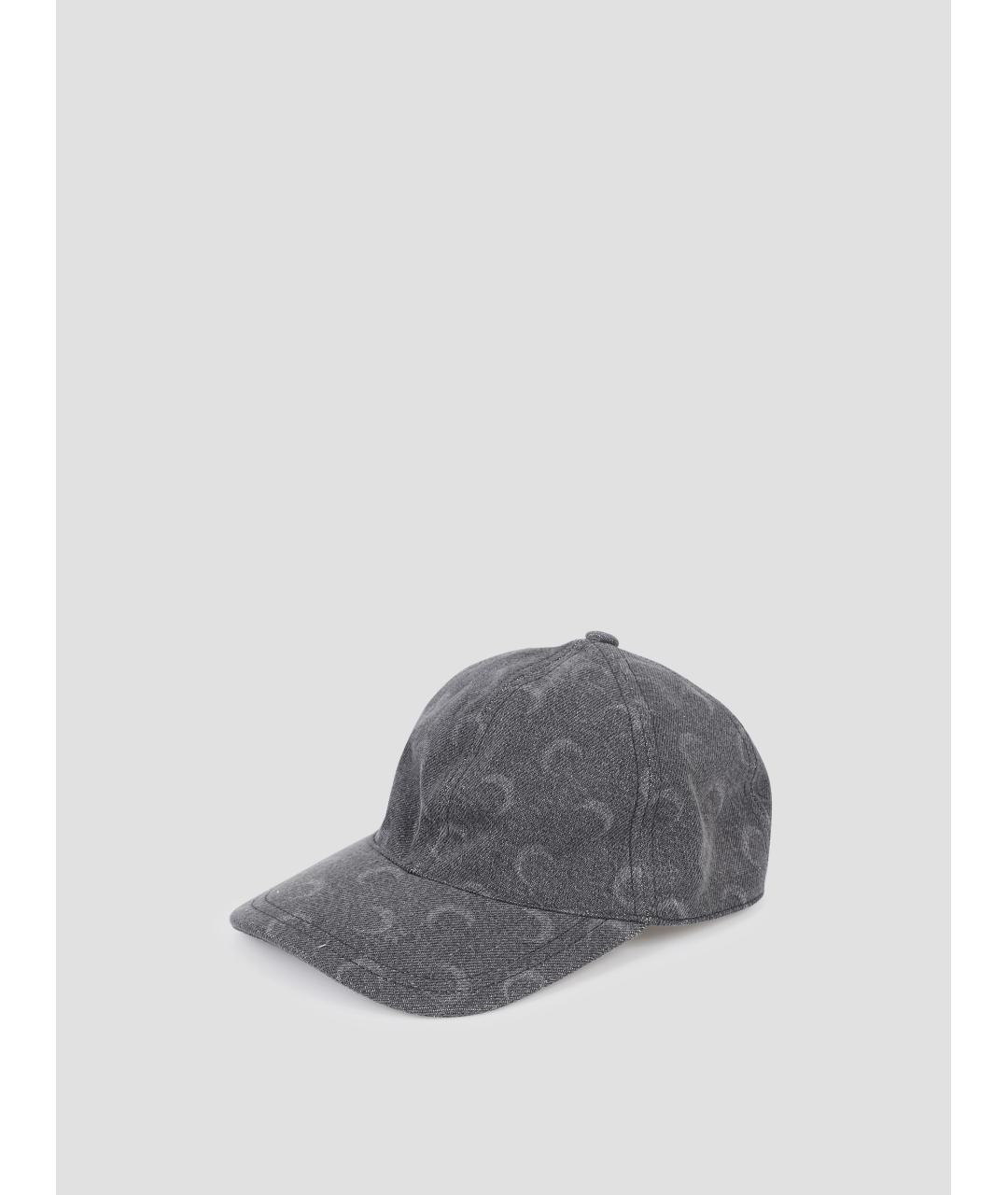 MARINE SERRE Серая хлопковая кепка, фото 3