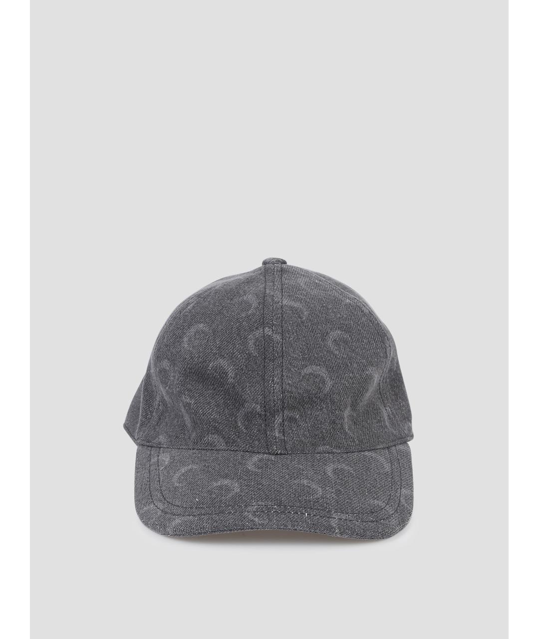 MARINE SERRE Серая хлопковая кепка, фото 4