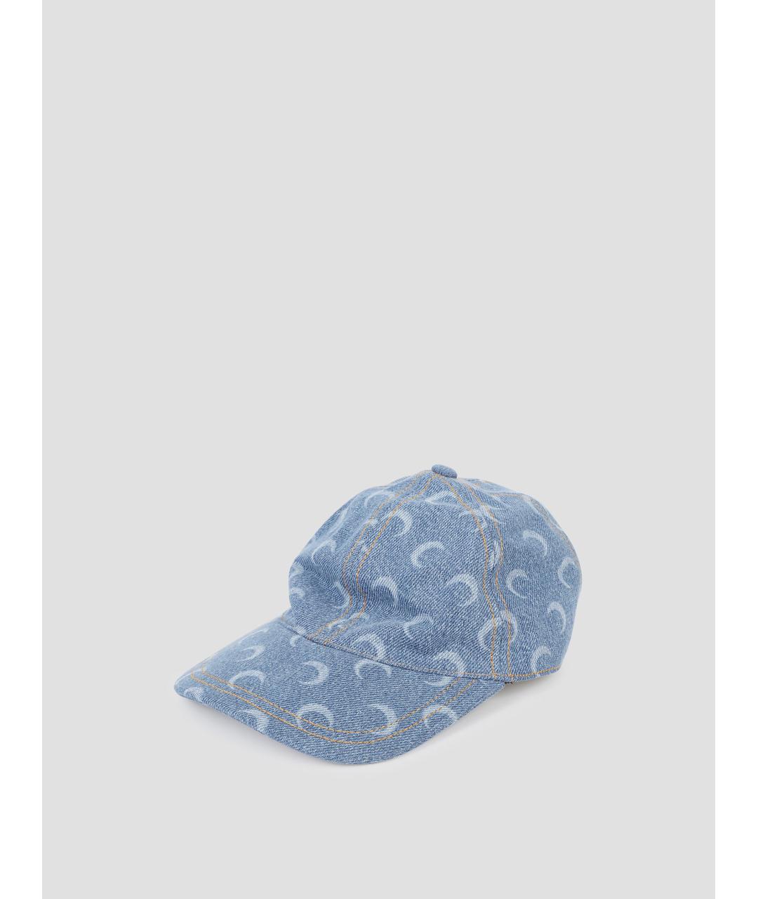 MARINE SERRE Голубая хлопковая кепка, фото 3