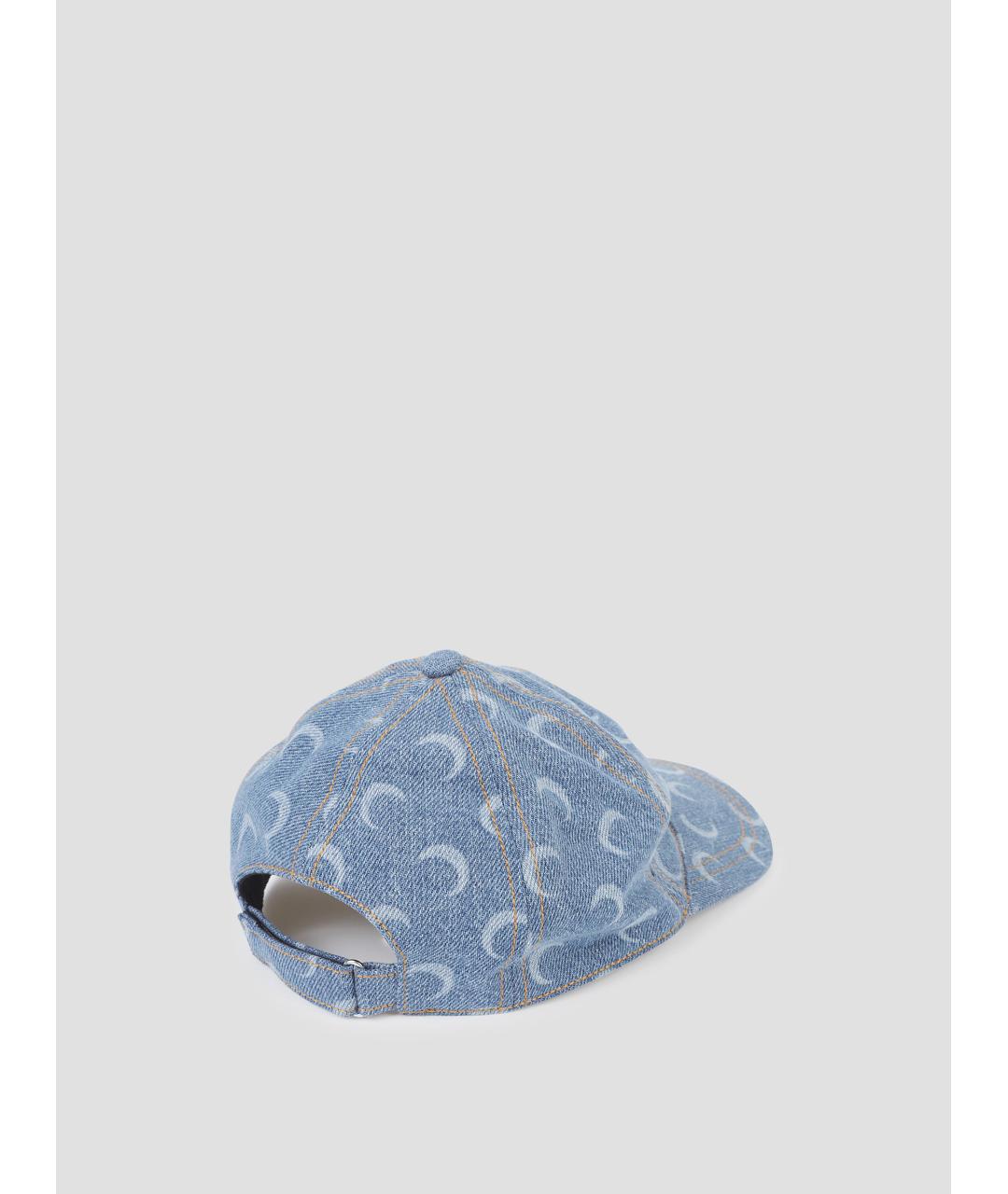 MARINE SERRE Голубая хлопковая кепка, фото 2