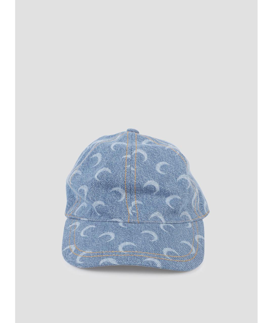 MARINE SERRE Голубая хлопковая кепка, фото 4
