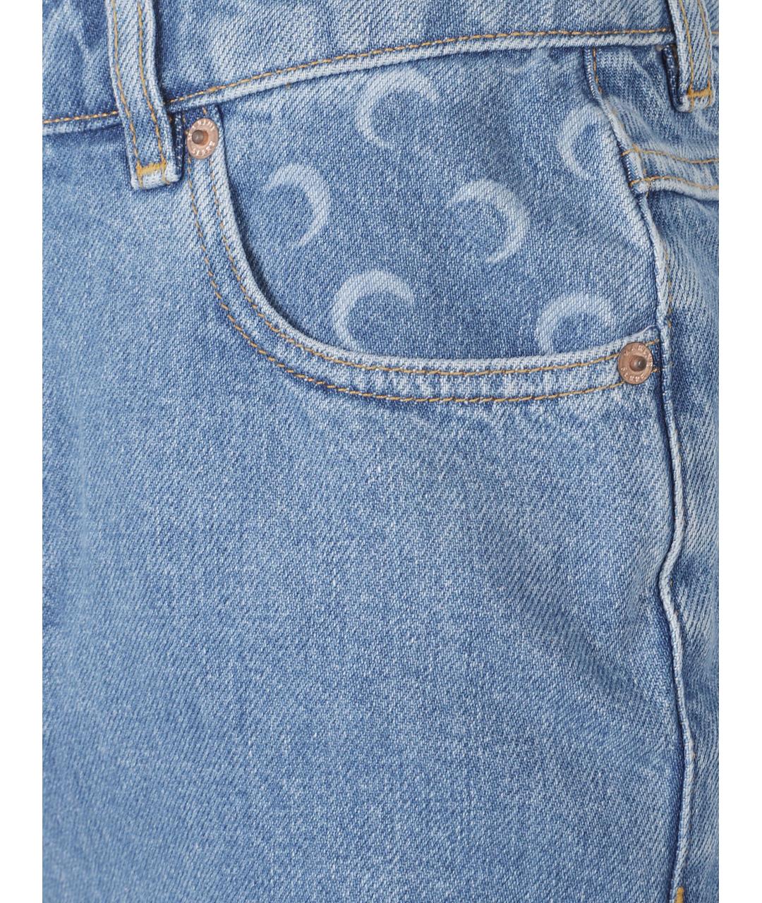 MARINE SERRE Голубая деним юбка миди, фото 3