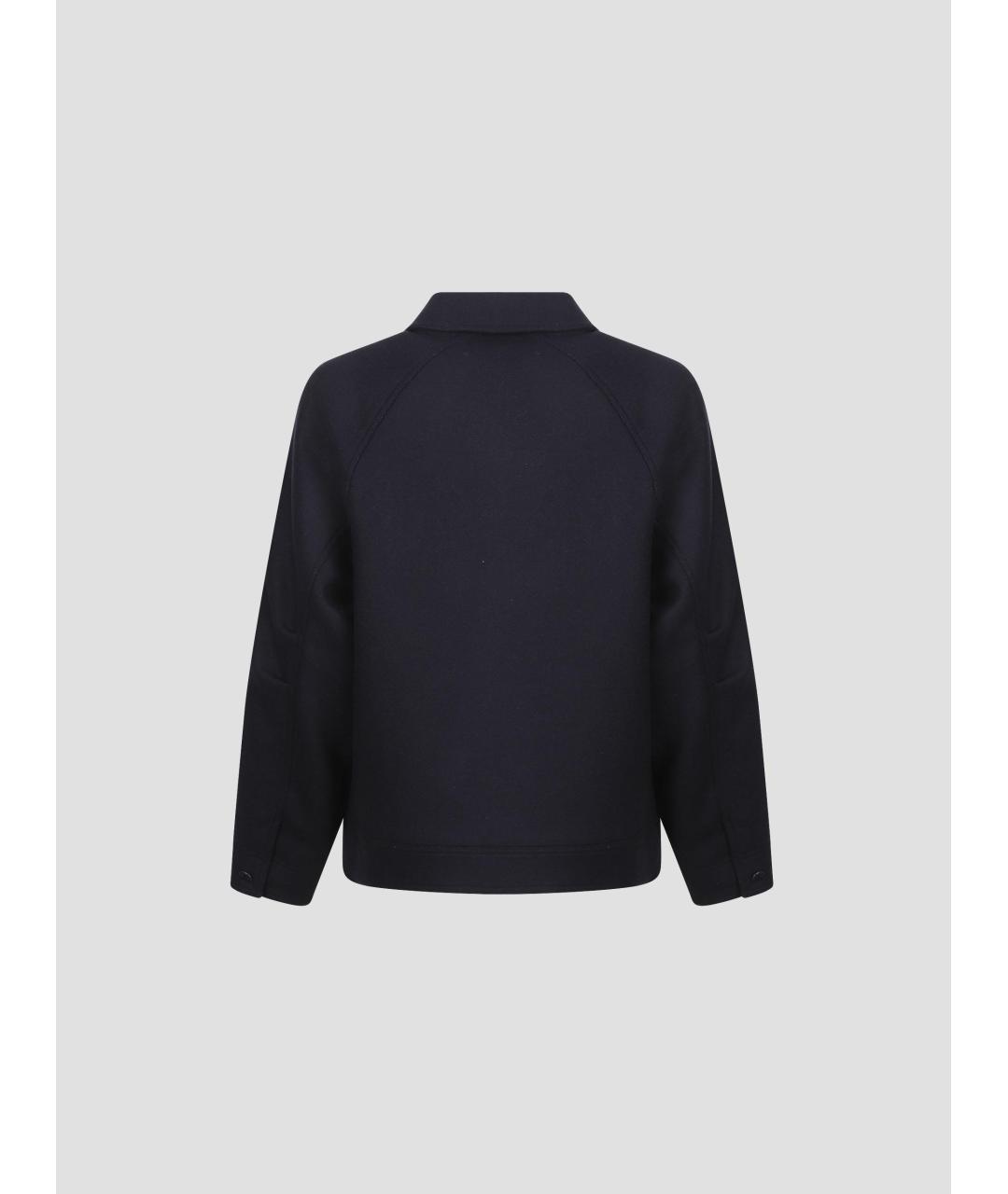 A.P.C. Темно-синяя шерстяная куртка, фото 2