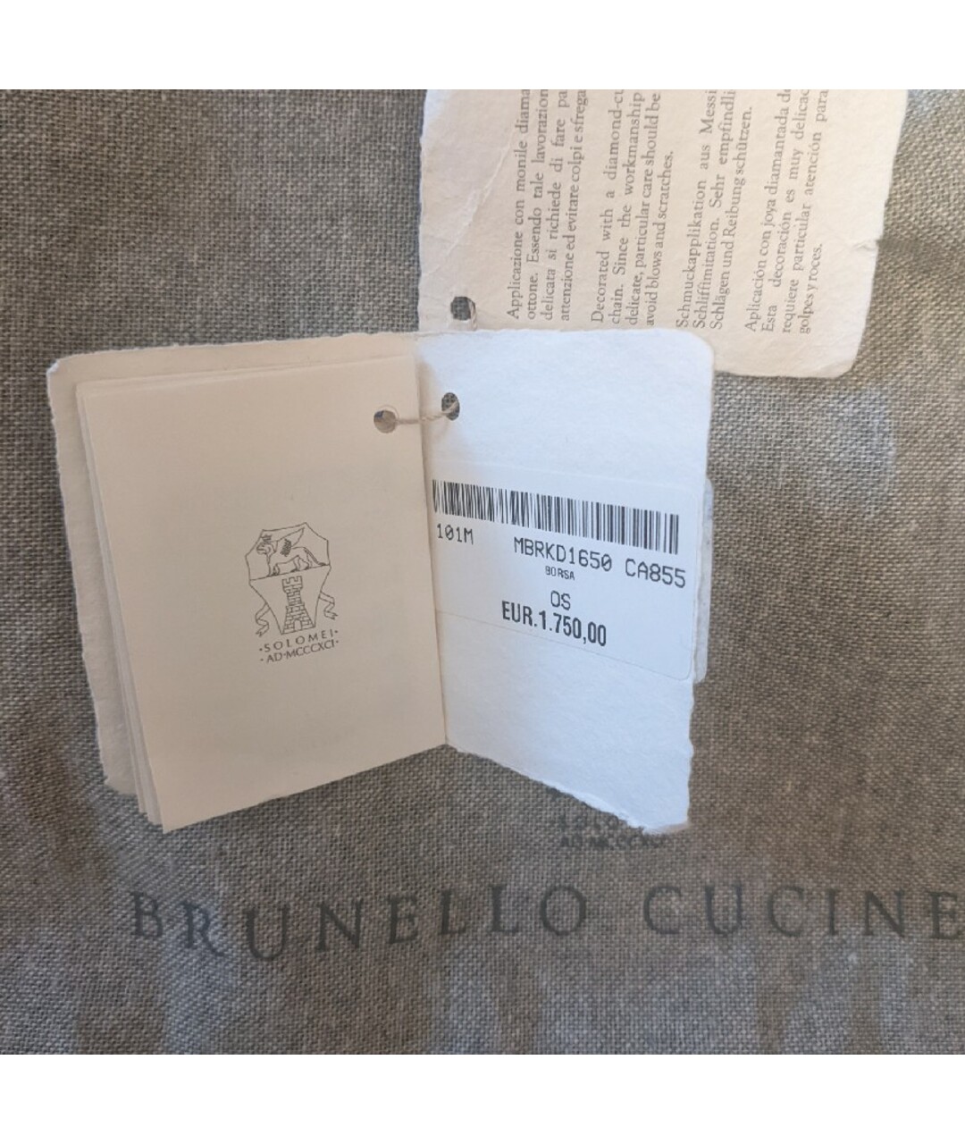 BRUNELLO CUCINELLI Золотой кожаный рюкзак, фото 5