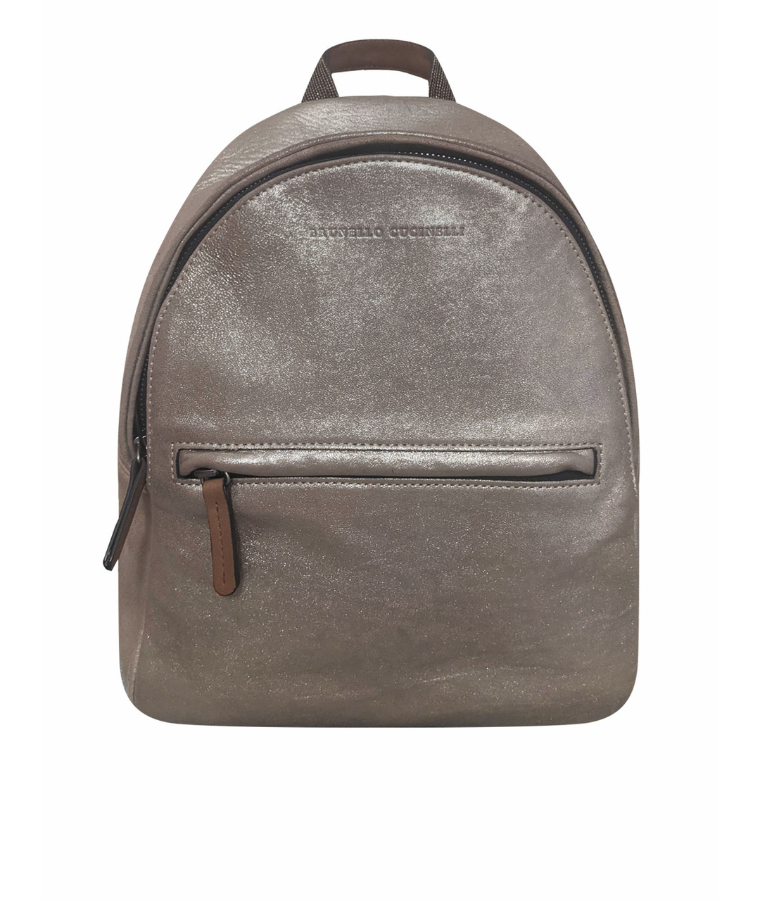 BRUNELLO CUCINELLI Золотой кожаный рюкзак, фото 1