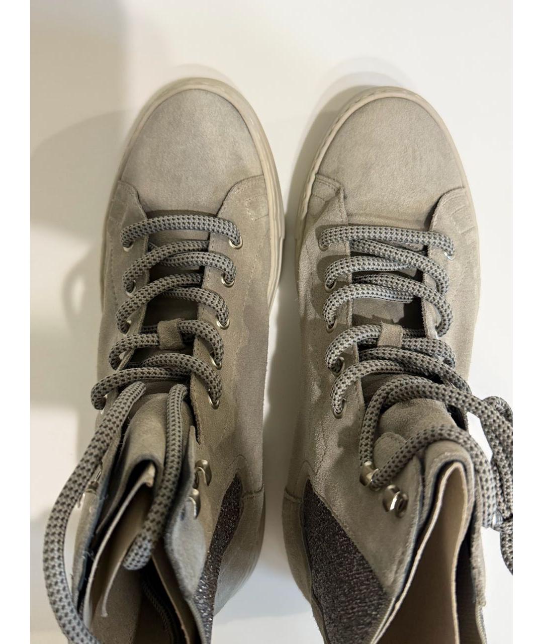 AGL Серые замшевые ботинки, фото 3