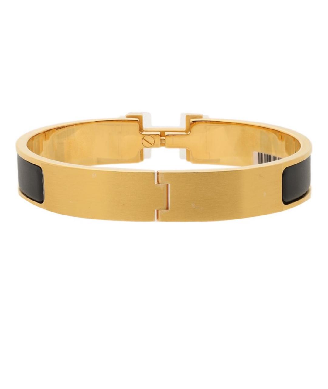 HERMES Золотой металлический браслет, фото 2
