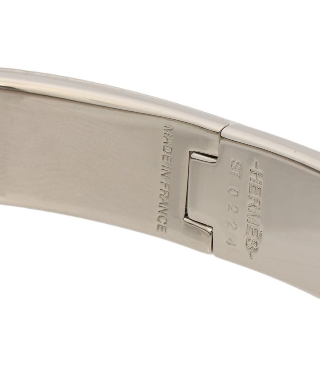 HERMES Серебрянный металлический браслет, фото 3