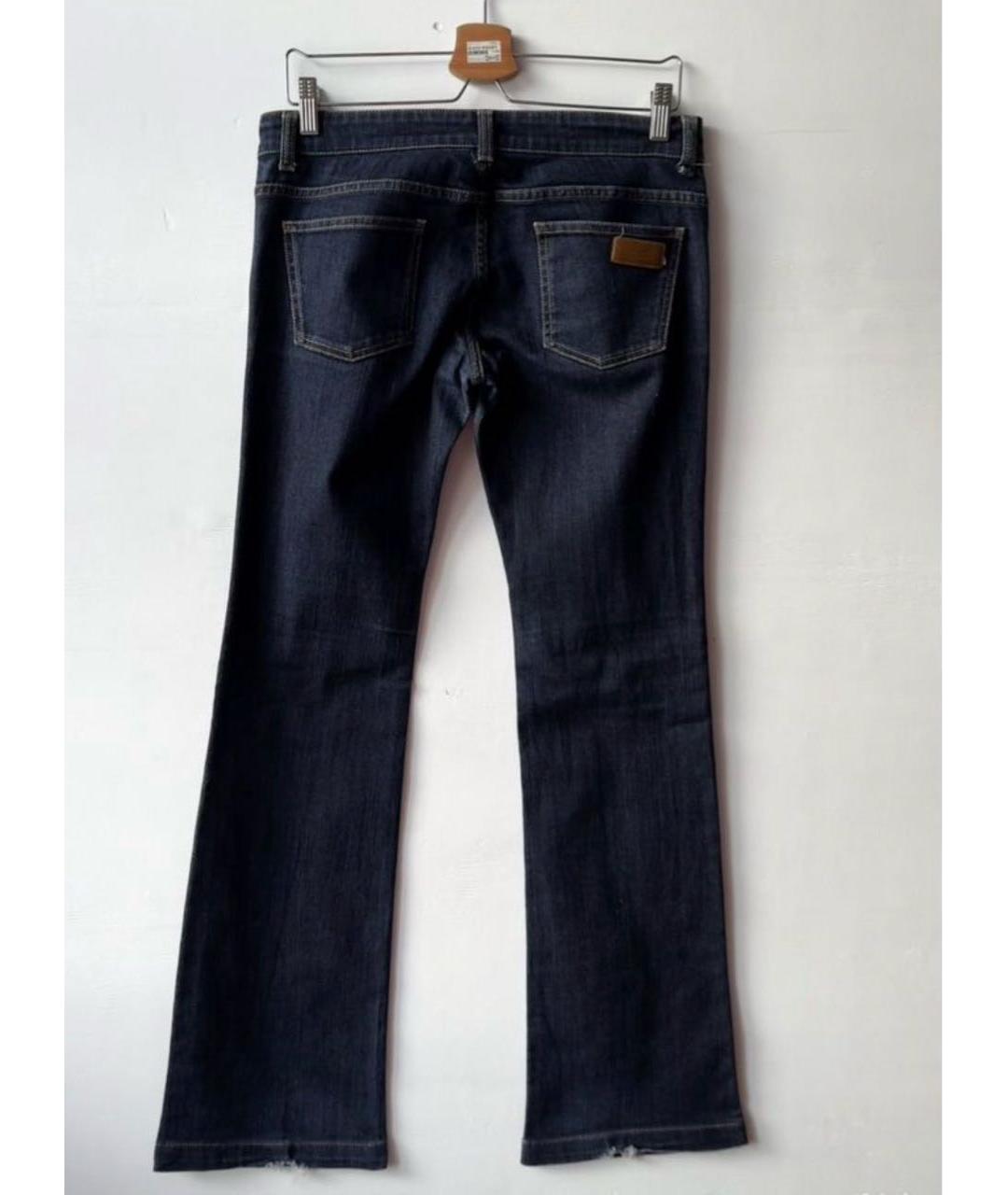 GUCCI Синие хлопко-эластановые джинсы клеш, фото 2