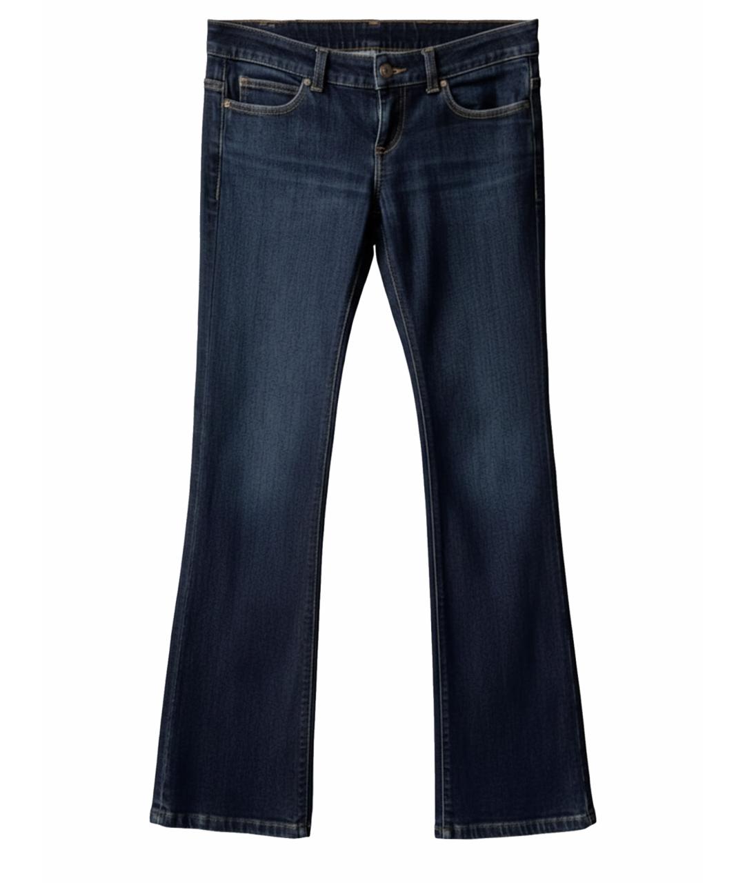 GUCCI Синие хлопко-эластановые джинсы клеш, фото 1