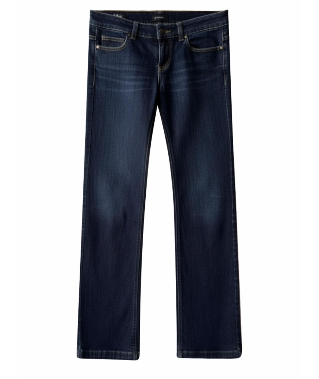 GUCCI Синие хлопко-эластановые джинсы клеш, фото 9