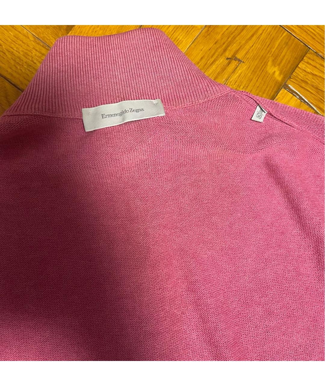 ERMENEGILDO ZEGNA XXX Розовый хлопковый джемпер / свитер, фото 5