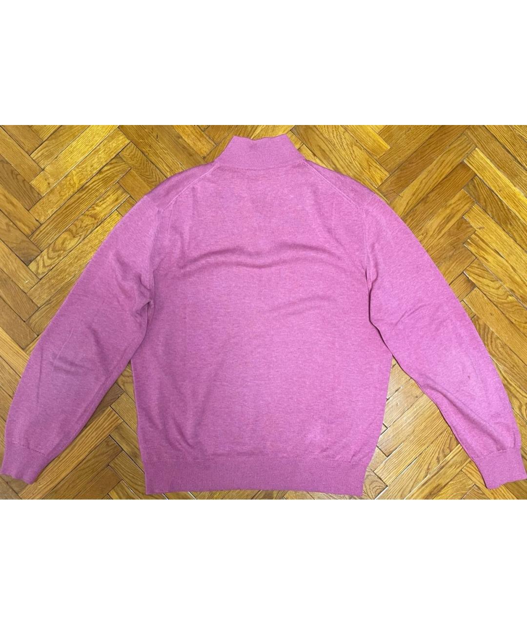 ERMENEGILDO ZEGNA XXX Розовый хлопковый джемпер / свитер, фото 2