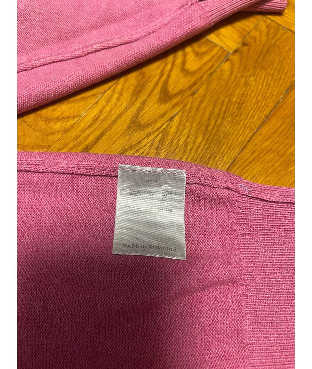 ERMENEGILDO ZEGNA XXX Розовый хлопковый джемпер / свитер, фото 6